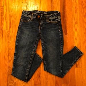 American Eagle jean jeggings with zipper ankle